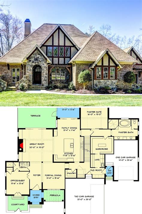 two story tudor house plans